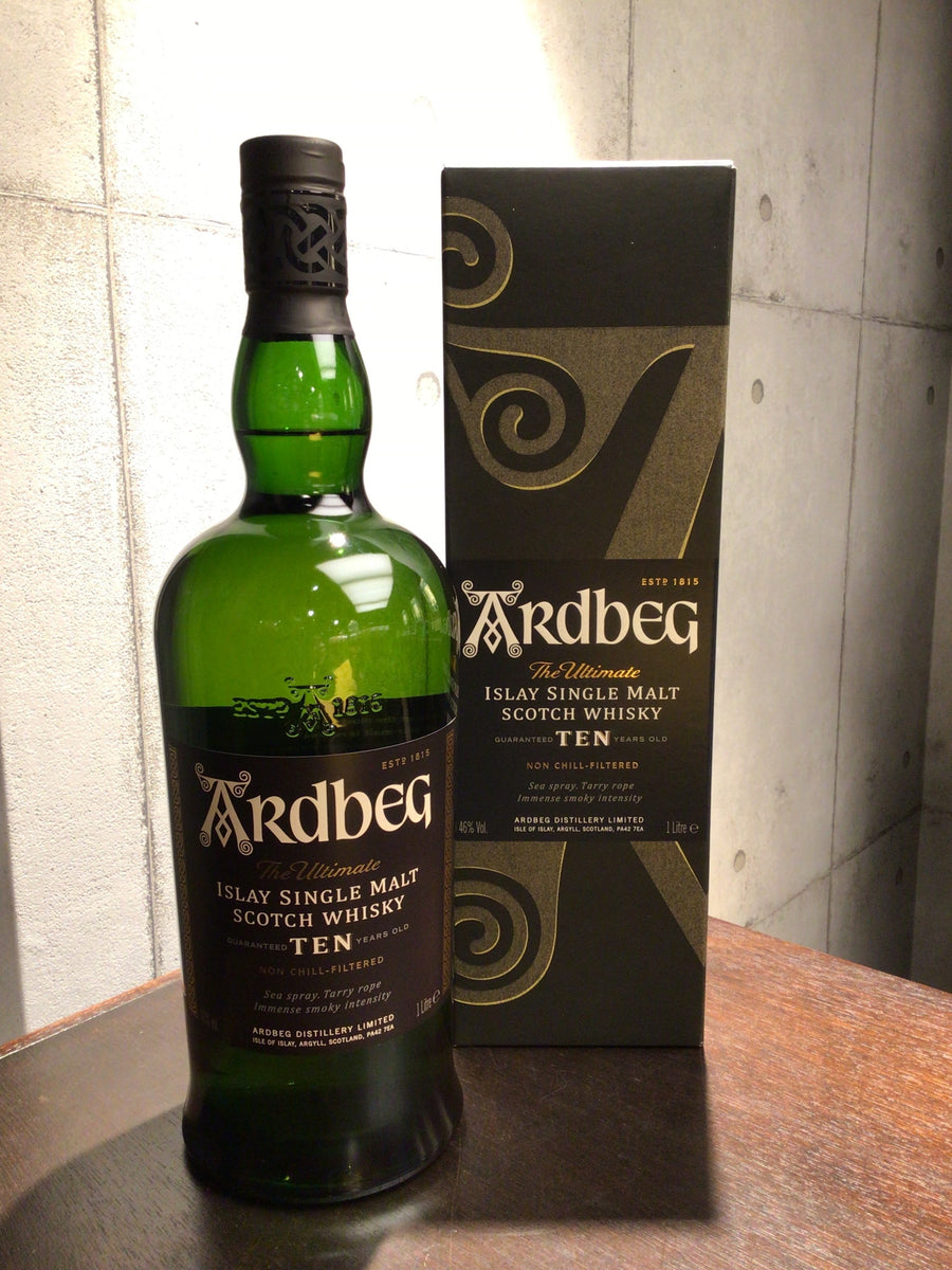 ビッグテン】アードベッグ10年 1Lボトル Ardbeg TEN 旧々ラベル-