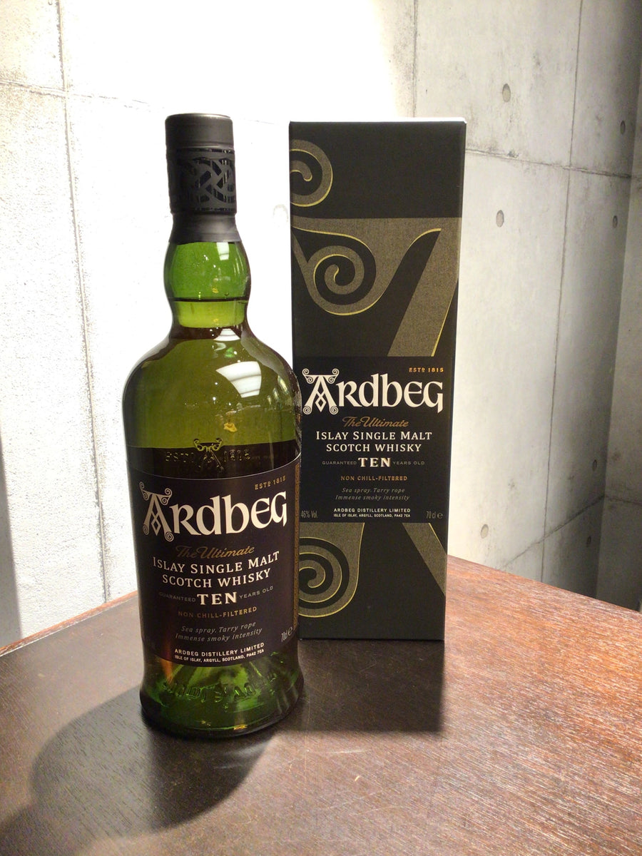 旧々ラベル】アードベッグ10年 Ardbeg 忙しかっ TEN ビッグテン 700ml